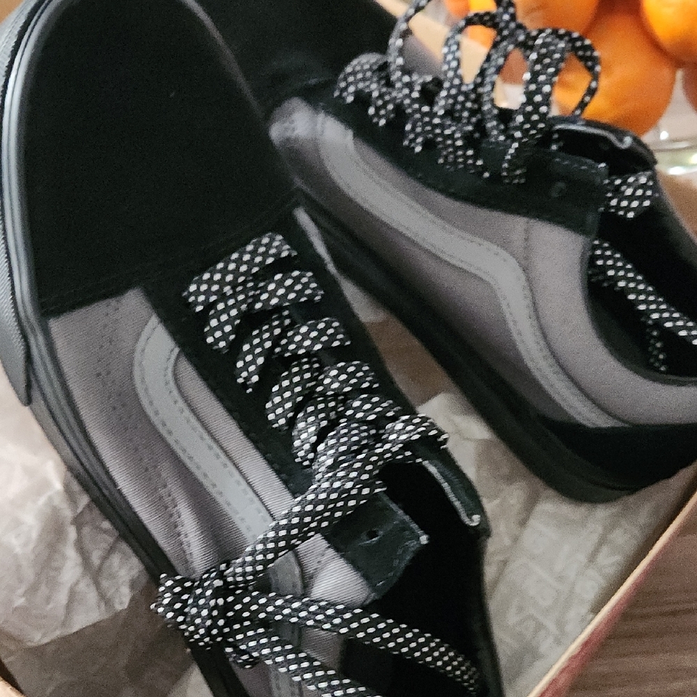 NWT Vans Black and Gray Sneakers - Picture 7 of 8